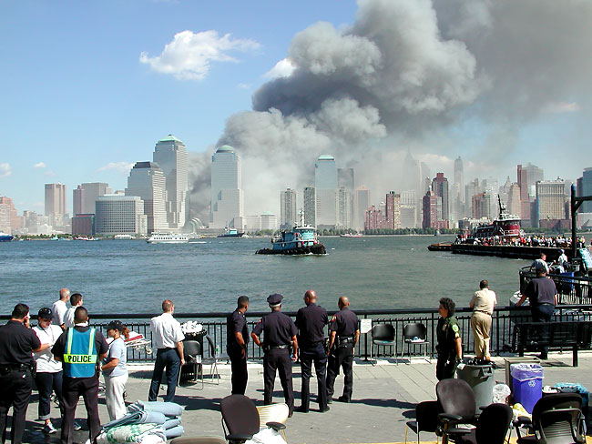 September 11 view from New Jersey