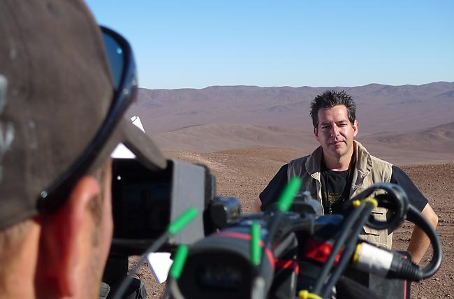 Geoff Notkin filming Meteorite Men